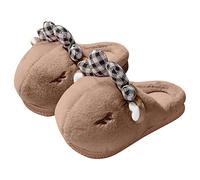 Generisch e inverno e pantofole con soffice, leggere, comode, calde, a forma di coniglio, grigio., 28.5 EU