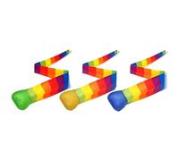 Generisch - E palla da pesca, 3 pezzi palline sportive con coda in colori arcobaleno, giochi colorati per parco giochi per bambini adulti all'aperto