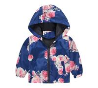 Generisch e ragazze primavera e inverno casual vento stampa giacca leggera con cappuccio come un, NY2, 12-18 Monate