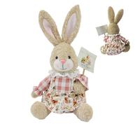 Generisch Easter Bunny Plush - Soft Pastoral Home Decor Toy, Cute Spring Bunny Stuffed Animal, Plush Material Gift for Girlfriend Children Men Women Kids Girls Youth Teens Son Daughter Family