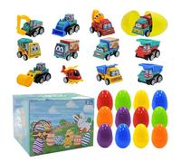 Generisch Easter Eggs - 5,9 pollici Prefilled Surprise Toys | Filled Eastèr Eggs - 12 Ugelli colorati per ragazzi e ragazze con Fun Surprises Inside, ideale per Easter Hunts, feste, playtime