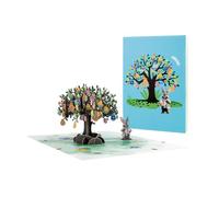 Generisch Easter Greeting Card - Bunny and Egg Design, Medium Size Intricate Handmade Card with feature for Memorable Message Presentation Cardstock and Vibrant Printing for Lasting Keepsake