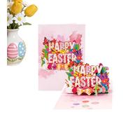 Generisch Easter Greeting Card - Bunny and Egg Design, Medium Size Intricate Handmade Card with feature for Memorable Message Presentation Cardstock and Vibrant Printing for Lasting Keepsake