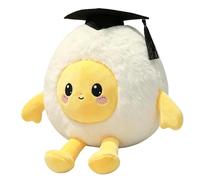 Generisch Egg Stuffed Animal - Crystal Velvet 17 x 18 cm 22 x 23 cm | Soft Boiled Egg Plush Throw Pillow | Cute Kawaii Plush Cushion Toy for Kids Adults Collectors Dorm Car Sofa Bedroom Nursery Use