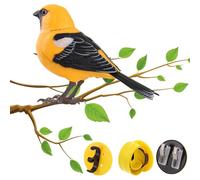 Generisch Electric Birds - Realistic Sound & Light Simulation Bird Toys | Interactive Singing Birds with Voice Control, Real Animal Design, for Indoor Cats, Pets, Home & Garden Decor