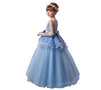 Generisch Elegante abito da sera lungo con motivo floreale e fiocco, perfetto per occasioni e feste.
