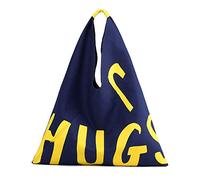 Generisch Elegante borsa a tracolla per le donne grande capacità pratica borsa in tela per lo studio quotidiano, Blu, taglia unica