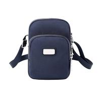 Generisch Elegante borsa a tracolla piccola e leggera in tela di nylon per il viaggio quotidiano al lavoro, in viaggio, nello shopping e nelle gite ricreative, Blu marino, Taglia unica per tutti