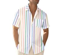 Generisch Elegante camicia casual con motivo floreale per una vita morbida e confortevole. Camicetta dal design classico e stile versatile, ideale per attività all'aperto e viaggi., multicolore, XL
