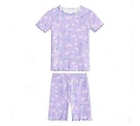 Generisch Elegante e confortevole vestito da bambino in due pezzi, ideale per il tempo libero, la vita quotidiana e la scuola, Viola chiaro, 9-10 Jahre