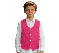 Generisch Elegante gilet per giovani, discorsi festivi, feste, occasioni, top elegante, versatile, versatile, per tutti i giorni, scuola, spiaggia, tempo libero, rosa intenso, L/120/12