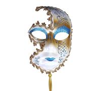 Generisch Elegante mezza maschera per occasioni festive come Natale Halloween Carnevale compagno perfetto per ogni festa (GD1, taglia unica)