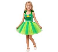 Generisch Elegante vestito cosplay come figura animale con design elegante per bambini eventi speciali (verde, M (3-4))