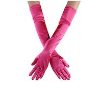 Generisch Eleganti guanti in raso da donna con design lungo fino al gomito, perfetti come accessorio da sposa o per occasioni di danza in stile anni '20