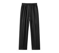 Generisch Eleganti pantaloni da uomo per il tempo libero con design classico per comodità quotidiana, eleganza casual dal taglio dritto, ideali per l'uso quotidiano e per le attività ricreative, Nero