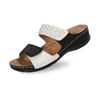 Generisch Eleganti pantofole da donna con design con strass per un look casual di tutti i giorni, perfette per abiti estivi con squisita struttura con zeppa, grigio., 40 EU