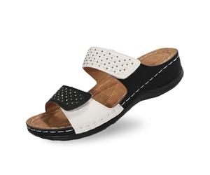Generisch Eleganti pantofole da donna con design con strass per un look casual di tutti i giorni, perfette per abiti estivi con squisita struttura con zeppa, grigio., 40 EU