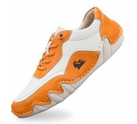 Generisch Eleganti sneaker per il tempo libero con design suola, colori vivaci, scarpe da corsa sportive per uso versatile tutto il giorno, Colore: arancione., 44 EU