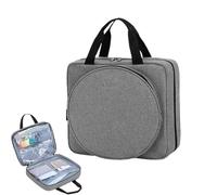 Generisch Embroidery Organizer, 33 x 30 x 8 cm, portatile con maniglie doppie | Modernized Crafting Round Sewing Project Bag,for Artists Professionals Iniziatori Students Travelers Craft Enthusiasts
