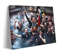 Generisch Empire Interactive - Poster Sergio Perez Racing Champion con stampa su tela, decorazione da parete, 30 x 45 cm