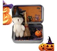 Generisch En Boîte - Peluche Sorcière Artisanale Fait Main | Jouet Doux Doudou Mignon Pour Canapé, Bureau, Étagère | Cadeau Anniversaire, Noël, Saint-Valentin, Fête Et Collection Pour Et Adultes