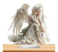 Generisch Engel-Acryl-Tischkunst,Engel-Acryl-schilder,2D - per Piante in Vaso | Unica Decorazione da scrivania, Elegante Presentazione per Il Soggiorno