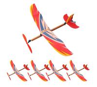 Generisch Enrouleur D'Avion À Bande De Caoutchouc - Lot De 5 Planeurs Volants Miniatures PP 41 x 31 x 12,5 cm - Jouets Éducatifs Pour, Cadeau Parent-Enfant, Jeu Extérieur Amusant