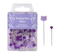 Generisch Épingles de Couture,80 Épingles Droites Résistantes - Accessorio Textile Pour Couturiers Débutants Et Expérimentés, Fournitures Pour ELoisirs Créatifs