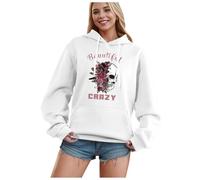 Generisch Es ist Alles nur Sweatshirt Halloween Hoodie - Felpa lunga da donna, bianco, M