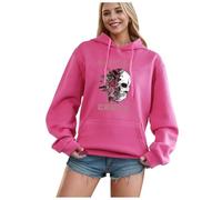 Generisch Es ist Alles nur Sweatshirt Halloween Hoodie - Felpa lunga da donna, rosa intenso, XXL