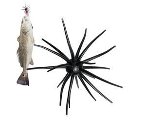 Generisch Esca artificiale da riccio marino, morbida e galleggiante | Esca in silicone per pescatori maschi in acqua salata, laghi, fiumi, rive, laghetti, ponti, trote di mare e