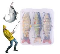 Generisch Esca da 3 pezzi segmentata Glide SlowSpecifica affondante, esca per spigola, per acqua e salata, per pescatore Nge ca. 10 cm18G Pr oJoint Swimbait X 3 pezzi