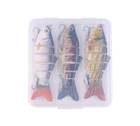 Generisch Esca da 3 pezzi segmentata Glide SlowSpecifica affondante, esca per spigola, per acqua e salata, per pescatore Nge ca. 10 cm18G Pr oJoint Swimbait X 3 pezzi