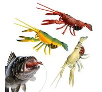 Generisch Esche per cancro | Realistiche - e Cancro - Esche morbide imitate, set da 3 esche per avventure d'acqua, marito, papà, uomini, campeggio, acqua salata