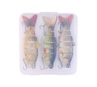 Generisch Esche realistiche | 3 pezzi Glide Slow Sinking Swimbait - Esca da | per acqua e salata