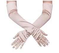 Generisch Esercizio di nozze sera donne abiti lunghi guanti in similpelle (oro rosa, taglia unica)