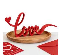 Generisch Espositore d'amore, decorazione da tavolo rossa | Decorazione da tavolo per San Valentino, per casa, camera, ufficio, hotel, sala da pranzo, come decorazione da tavolo per