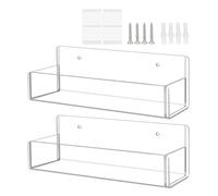 Generisch Essential Spices - Mensole organizer in acrilico trasparente, versatili da cucina, set da 2 pezzi, da montare a parete nella dispensa o sulla porta 'armadio