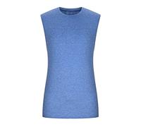 Generisch Estate Grande Spalato Sciolto Sport Fitness Gilet Esteso Hiphop Puro Senza Maniche, Blu, L