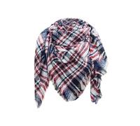 Generisch Europa e Stati Uniti Sciarpa Nuova e Inverno grande sciarpa triangolare a quadri salviette pulizia auto, Blu marino, Taglia unica