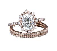 Generisch European And American Punk Wedding Ring Light Six Zircon Couple Engagement and Proposal Ring Orecchini Anelli, 6, lega di zinco, Nessuna pietra preziosa