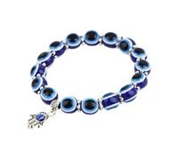 Generisch Evil Eye Bracciale da donna Evil Eye - Braccialetto portafortuna, braccialetto di protezione, occhio blu, braccialetto di perle, gioielli per uomo e donna, Siehe Beschreibung, Resina, Vedi