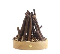 Generisch Fake Fire Log - Luce notturna falso falò, 3 modalità regolabili - Lampada a legna da ardere a LED 3D Fire Pit per Halloween, Natale, decorazione della casa