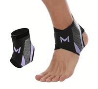 Generisch Fasce per caviglia, cavigliere, fascia per caviglia e caviglie, fascia di compressione per articolazione della caviglia, fascia professionale unisex, regolabile e flessibile (lilla, 1