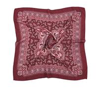 Generisch Fascette per sciarpa di seta per l'Islam anacardi sciarpa folk personalizzato donne musulmane stampa sciarpa di seta guardaroba decorazione, l, Taglia unica