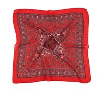 Generisch Fascette per sciarpa di seta per l'Islam anacardi sciarpa folk personalizzato donne musulmane stampa sciarpa di seta guardaroba decorazione, b, Taglia unica