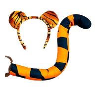 Generisch Fascia con orecchie di animali, con testa di tigre, con coda, tigre paw, fascia per capelli con tigre, per cosplay, per cosplay, per la stagione di Halloween, K