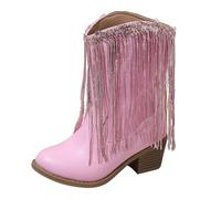 Generisch Fashion Big Kids Winter Water Proof Flat Keep Warm Boots Comfort Shoes Uomo Caldo, Colore: rosa., 29 EU