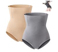 Generisch FashionMoli Shapewear, mutandine shapewear a vita alta con controllo addominale da donna, biancheria intima invisibile per abiti e leggings, 2pcs-c, XS-S