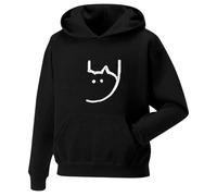 Generisch Felpa casual Velvet Living con stampa con cappuccio, hip hop, maglione casual, sport, uomo/donna, felpa con cappuccio, Nero , L